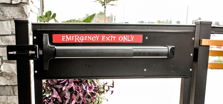 emergency push bar installation in Temecula